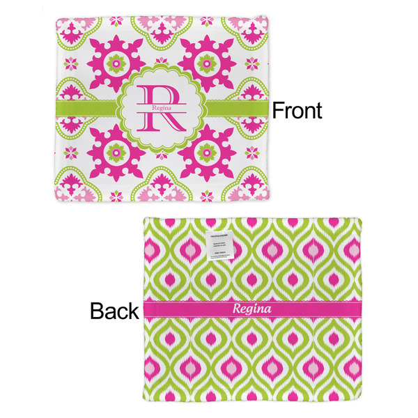 Suzani Floral Security Blanket - Front & Back View