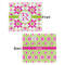 Suzani Floral Security Blanket - Front & Back View