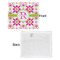Suzani Floral Security Blanket - Front & White Back View