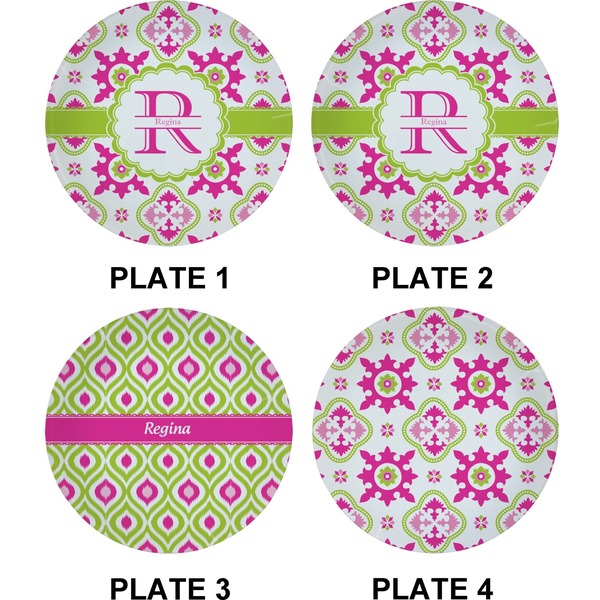 Suzani Floral Set of Appetizer / Dessert Plates (Approval)