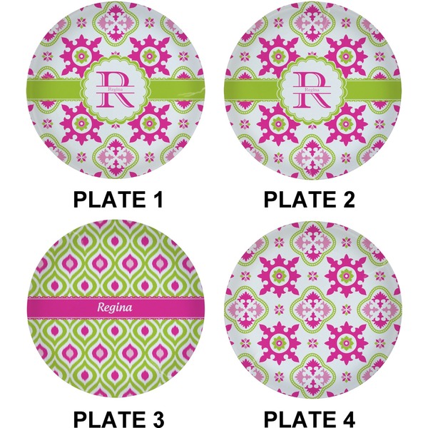 Suzani Floral Set of Lunch / Dinner Plates (Approval)