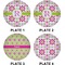 Suzani Floral Set of Lunch / Dinner Plates (Approval)
