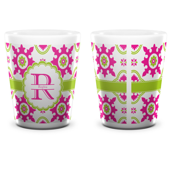 Suzani Floral Shot Glass - White - APPROVAL