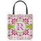 Suzani Floral Canvas Tote Bag - Small - 13"x13" (Personalized)