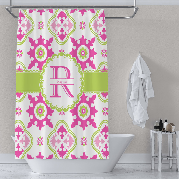 Suzani Floral Shower Curtain Lifestyle