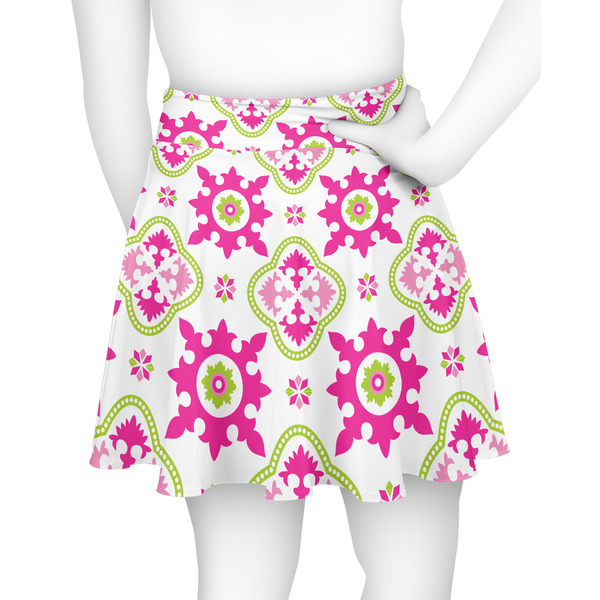 Suzani Floral Skater Skirt - Back