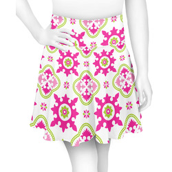 Suzani Floral Skater Skirt - X Small