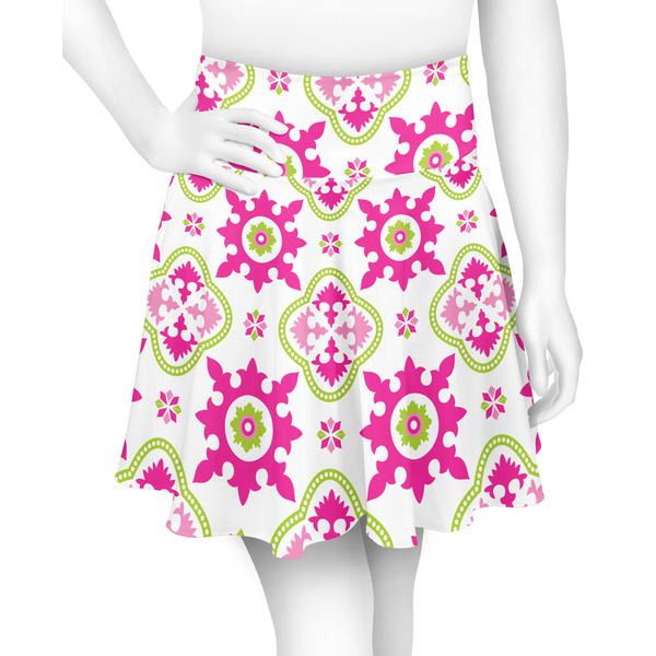 Custom Suzani Floral Skater Skirt - 2X Large