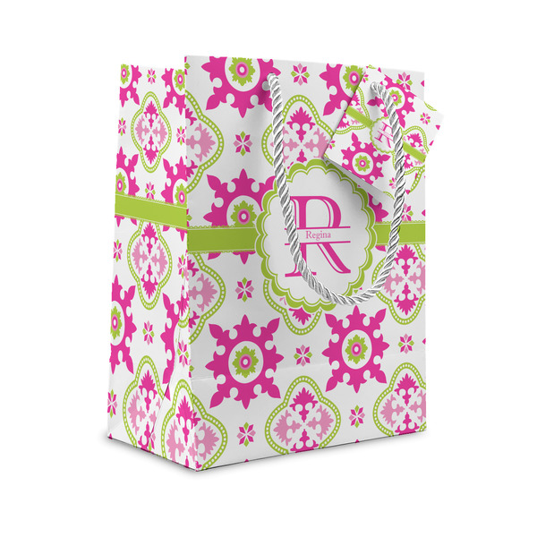 Custom Suzani Floral Small Gift Bag (Personalized)