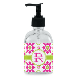 Suzani Floral Glass Soap & Lotion Bottle - Single Bottle (Personalized)