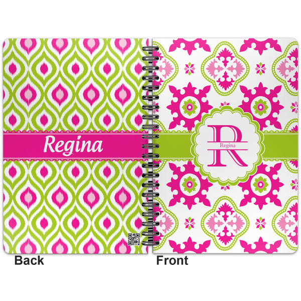 Suzani Floral Spiral Journal 7 x 10 - Apvl