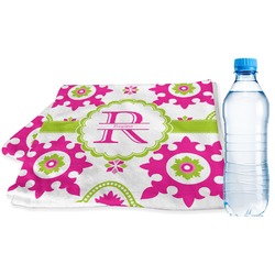 Suzani Floral Sports & Fitness Towel (Personalized)