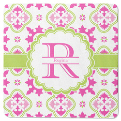 Suzani Floral Square Rubber Backed Coaster (Personalized)