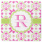 Suzani Floral Square Coaster Rubber Back - Single