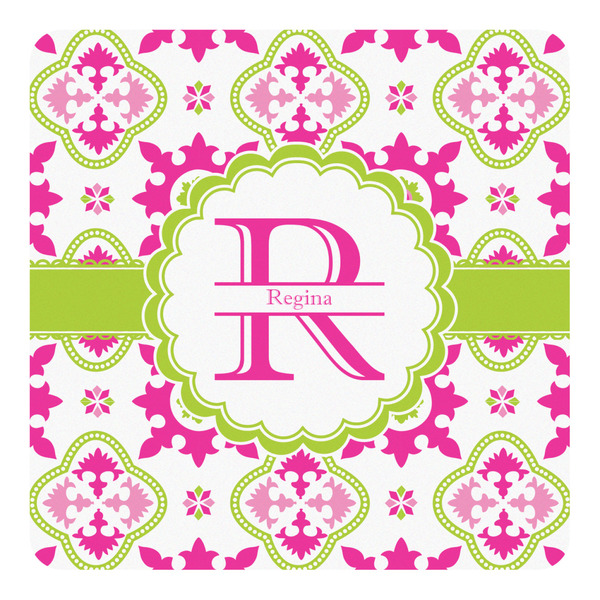 Custom Suzani Floral Square Decal - Large (Personalized)