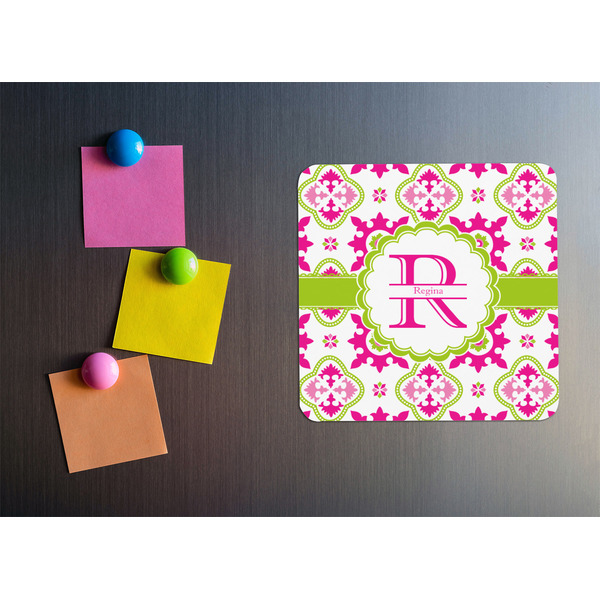 Suzani Floral Square Fridge Magnet - LIFESTYLE