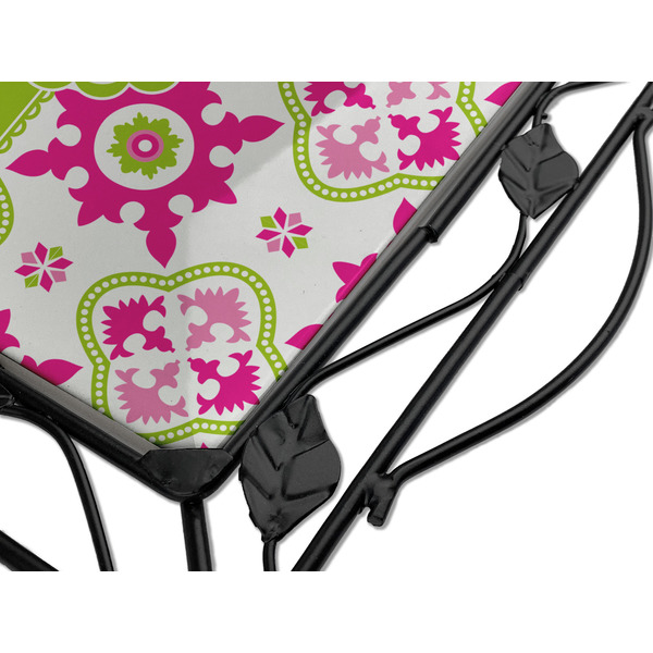 Suzani Floral Square Trivet - Detail