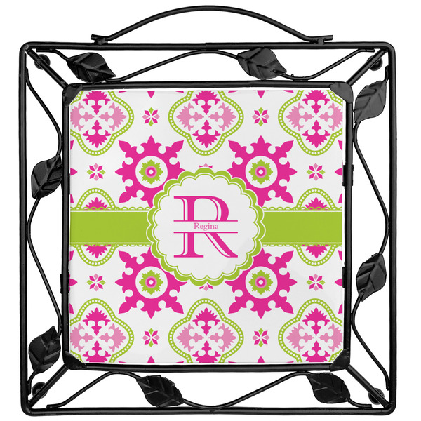 Custom Suzani Floral Square Trivet (Personalized)