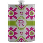 Suzani Floral Stainless Steel Flask (Personalized)