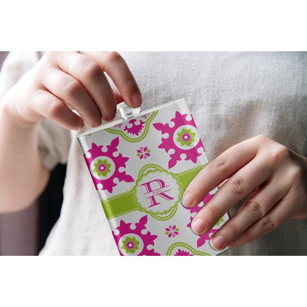 Suzani Floral Stainless Steel Flask - LIFESTYLE 1