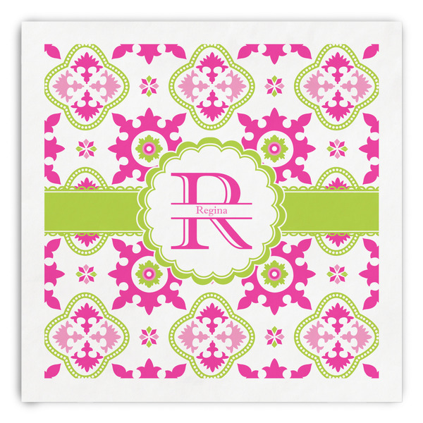 Custom Suzani Floral Paper Dinner Napkins (Personalized)