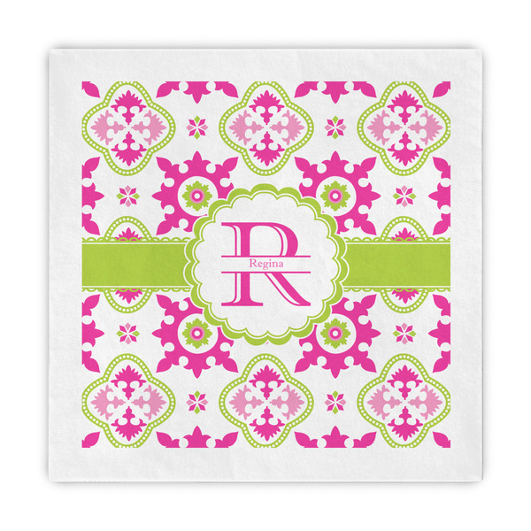 Custom Suzani Floral Decorative Paper Napkins (Personalized)
