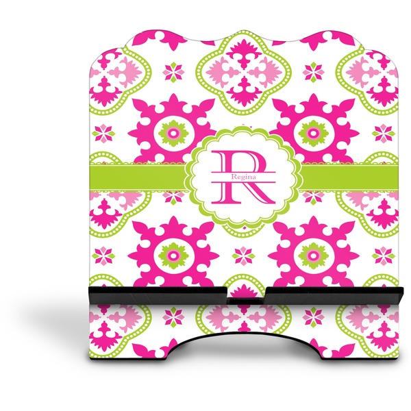 Suzani Floral Stylized Tablet Stand - Front without iPad