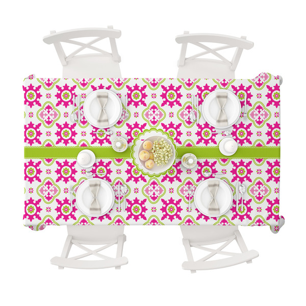 Suzani Floral Tablecloths (58"x102") - TOP VIEW