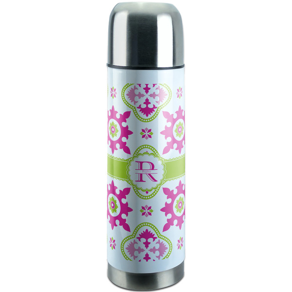 Custom Suzani Floral Stainless Steel Thermos (Personalized)