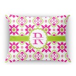 Suzani Floral Rectangular Throw Pillow Case - 12"x18" (Personalized)