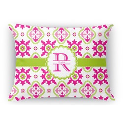 Suzani Floral Rectangular Throw Pillow Case - 12"x18" (Personalized)