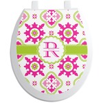Suzani Floral Toilet Seat Decal (Personalized)