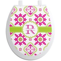 Suzani Floral Toilet Seat Decal (Personalized)