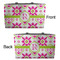 Suzani Floral Tote w/Black Handles - Front & Back Views