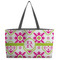 Suzani Floral Beach Totes Bag - w/ Black Handles (Personalized)