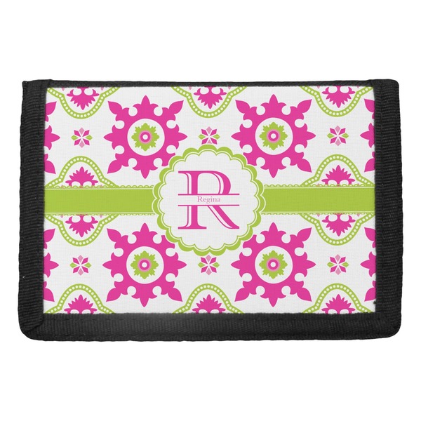 Custom Suzani Floral Trifold Wallet (Personalized)