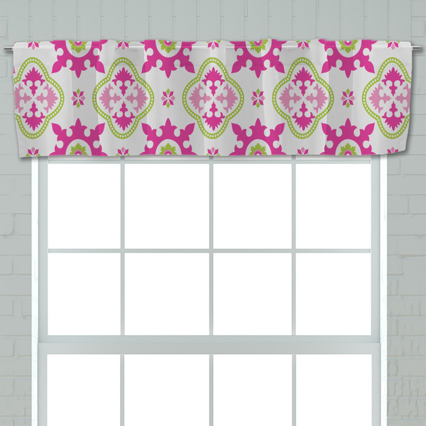 Suzani Floral Valance - Closeup on window