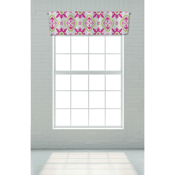 Suzani Floral Valance - On window