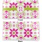 Suzani Floral Vinyl Check Book Cover - Front and Back