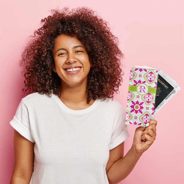 Suzani Floral Vinyl Document Holder - LIFESTYLE