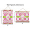 Suzani Floral Wall Hanging Tapestries - Parent/Sizing