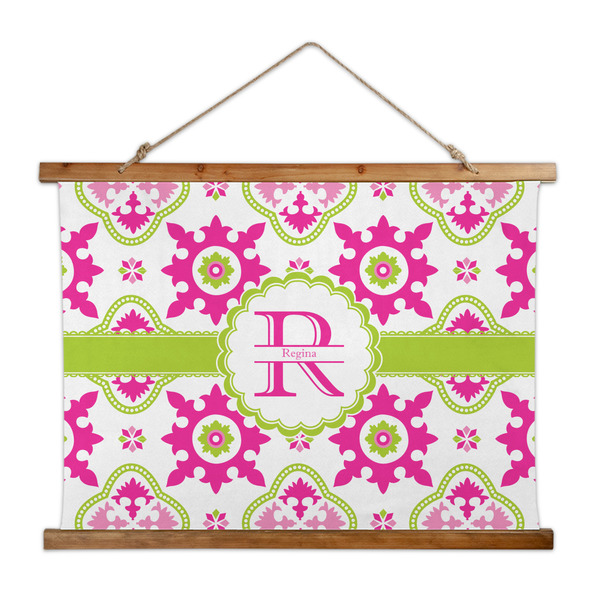 Custom Suzani Floral Wall Hanging Tapestry - Wide (Personalized)