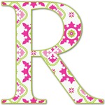 Suzani Floral Letter Decal - Custom Sizes (Personalized)