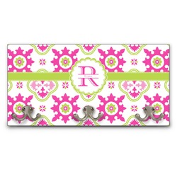 Suzani Floral Wall Mounted Coat Rack (Personalized)