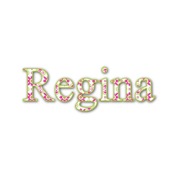 Custom Suzani Floral Name/Text Decal - Medium (Personalized)