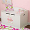 Suzani Floral Wall Name & Initial Small on Toy Chest