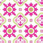 Suzani Floral Wallpaper & Surface Covering (Water Activated 24"x 24" Sample)