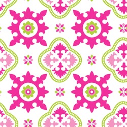 Suzani Floral Wallpaper & Surface Covering (Peel & Stick 24"x 24" Sample)