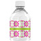 Suzani Floral Water Bottle Label - Back View