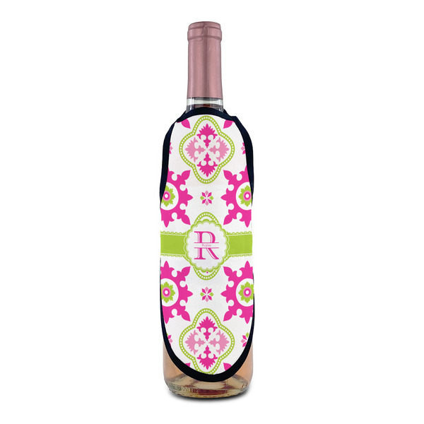 Suzani Floral Wine Bottle Apron - IN CONTEXT